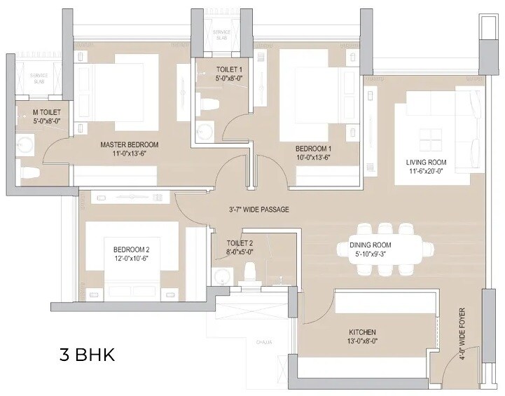 Other, lodha-high-end 3 Bedroom 1300 Sq.Ft. Apartment In Kapur Bawdi Thane 6326672