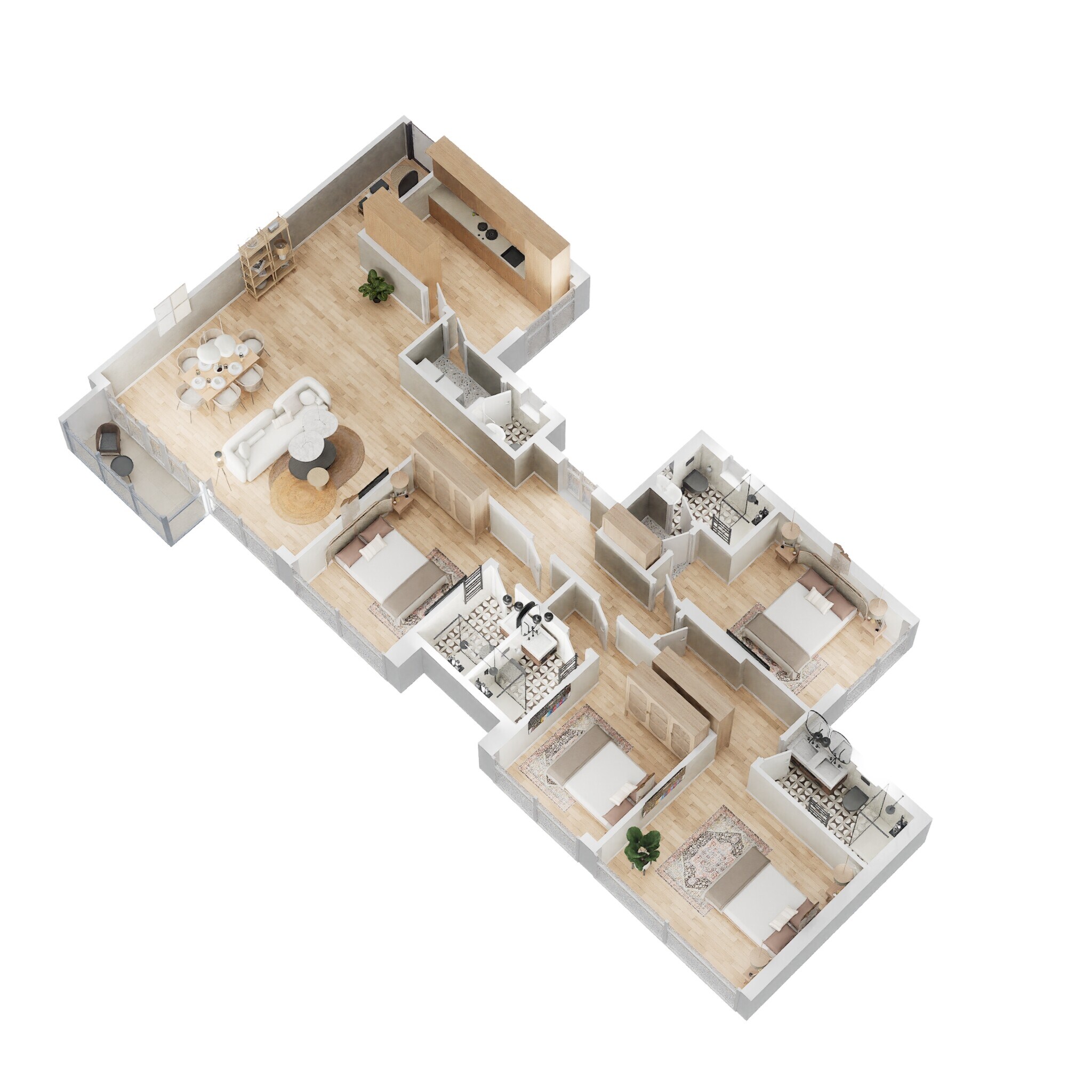 4 BHK 1585 Sq. Ft. Apartment