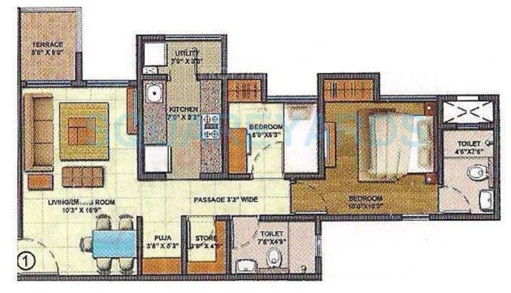 Other, lodha-lakeshore-greens 2 Bedroom 630 Sq.Ft. Apartment In Hedutane Thane 9355950