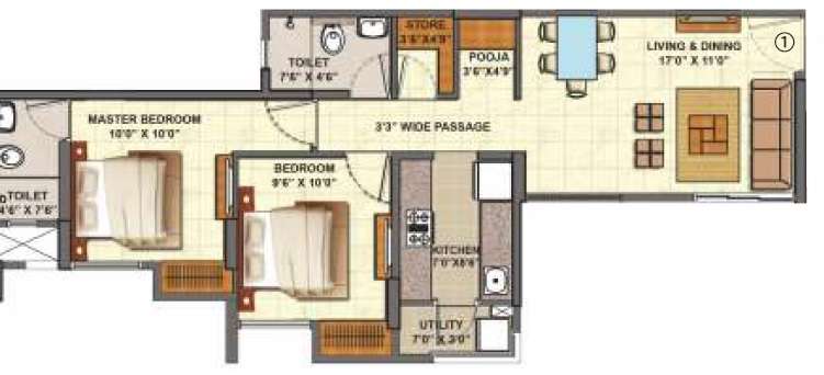 lodha palava casa sophistica apartment 2 bhk 1044sqft 20233515153558