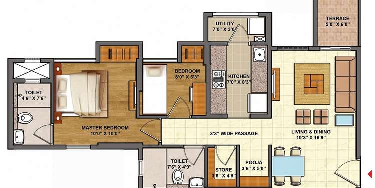 lodha palava casa sophistica apartment 2 bhk 981sqft 20233815153834