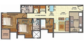  3 BHK Apartment at Lodha Palava Downtown, Dombivli East – for Rent