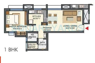  1 BHK Apartment at Lodha Palava Fontana C To H, Dombivli East – for Rent