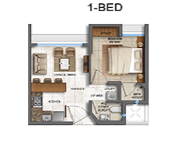 Other, lodha-quality-home-tower-5 1 Bedroom 289 Sq.Ft. Apartment In Majiwada Thane 7289292