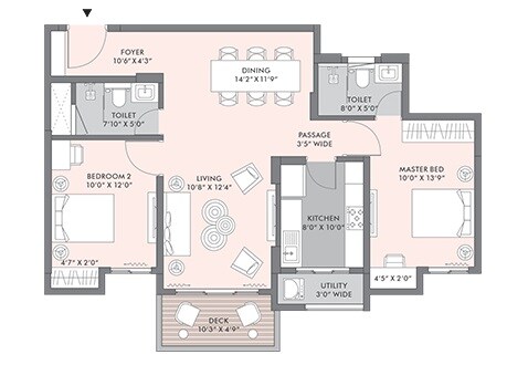  2 BHK Apartment at Lodha Sterling, Kolshet Road – for Rent