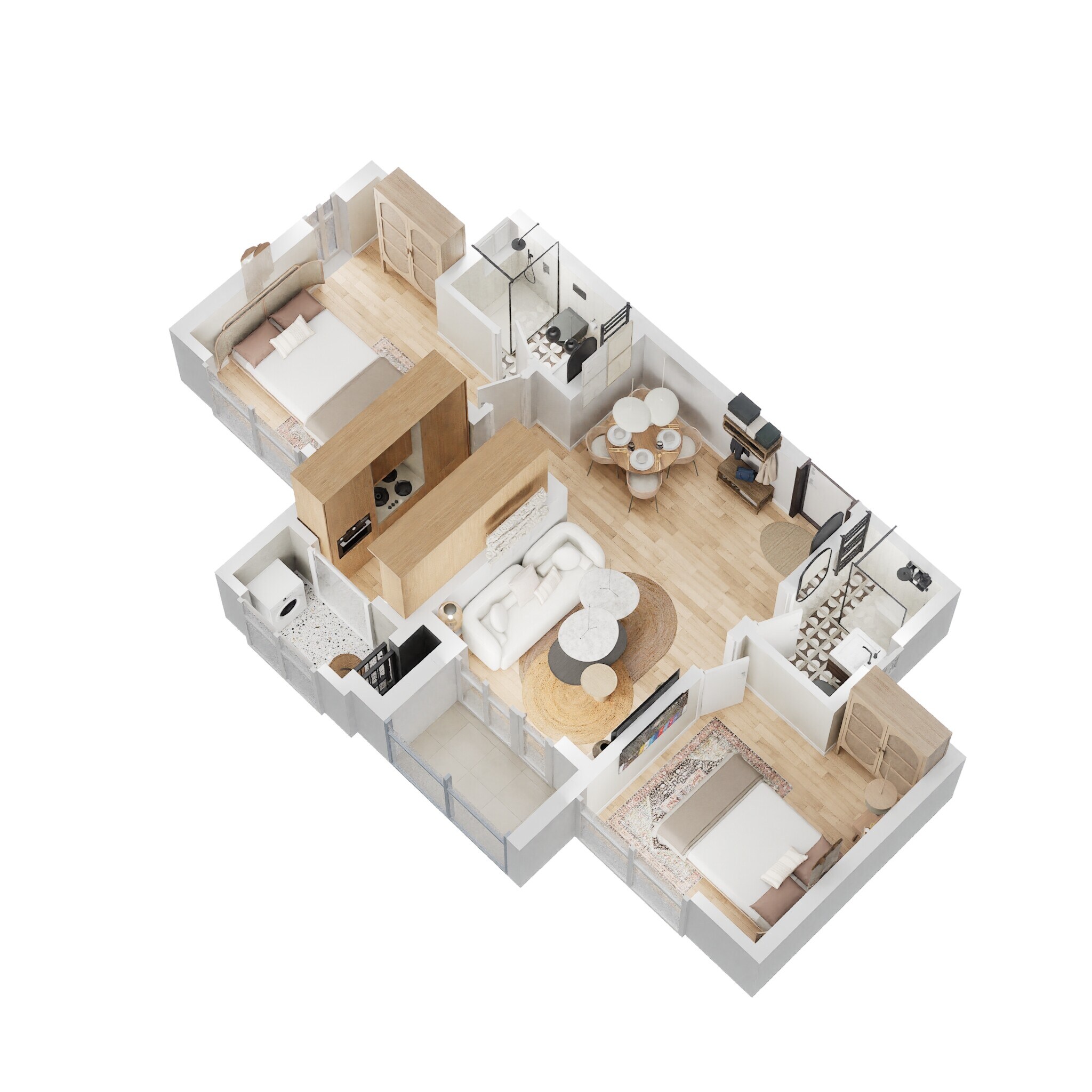 2 BHK 663 Sq. Ft. Apartment