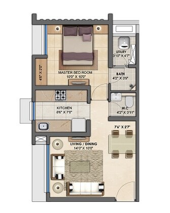 1 BHK Apartment For Resale in Lodha Upper Thane Treetops A To F And C1 C2 Anjur Thane  6483500