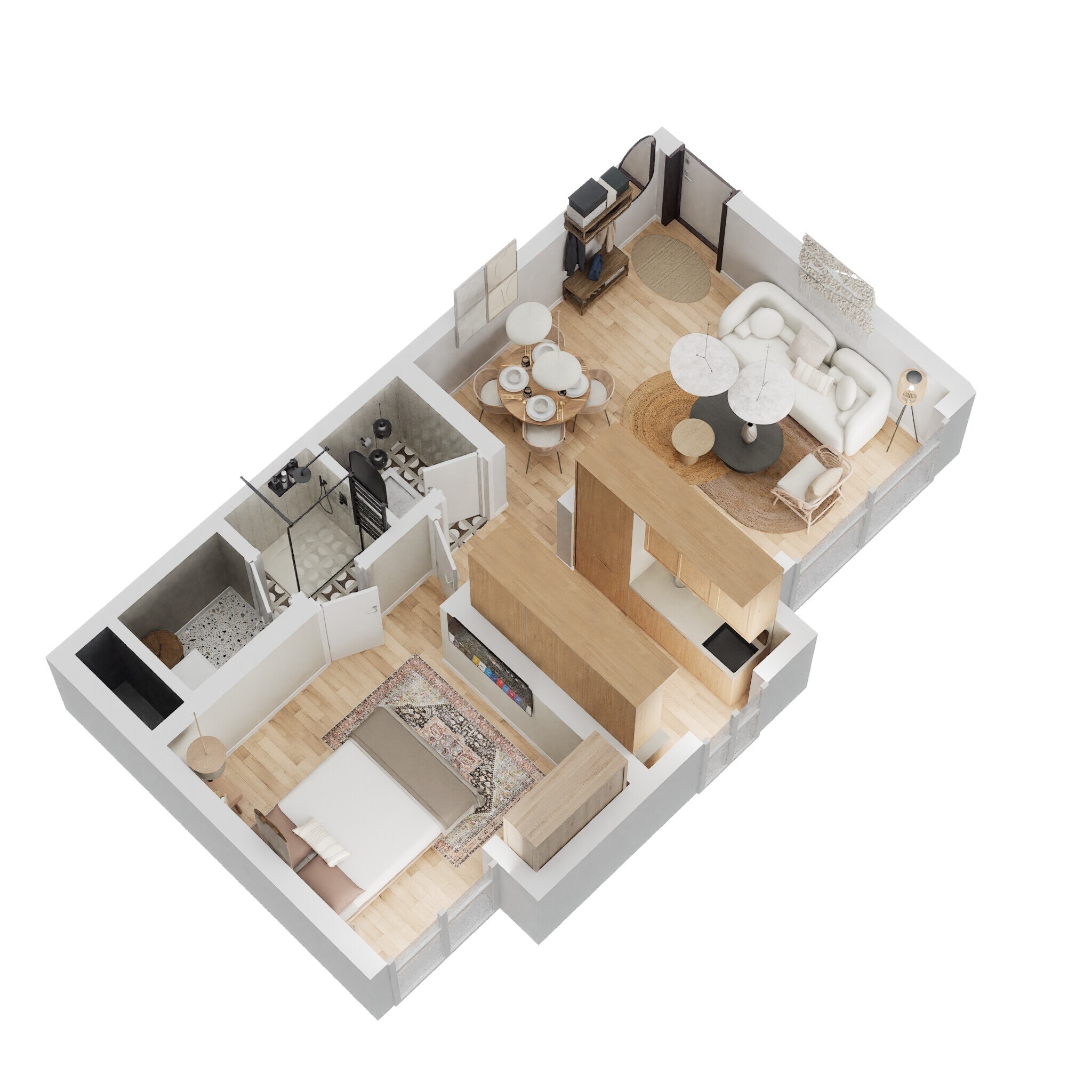 1 BHK 479 Sq. Ft. Apartment