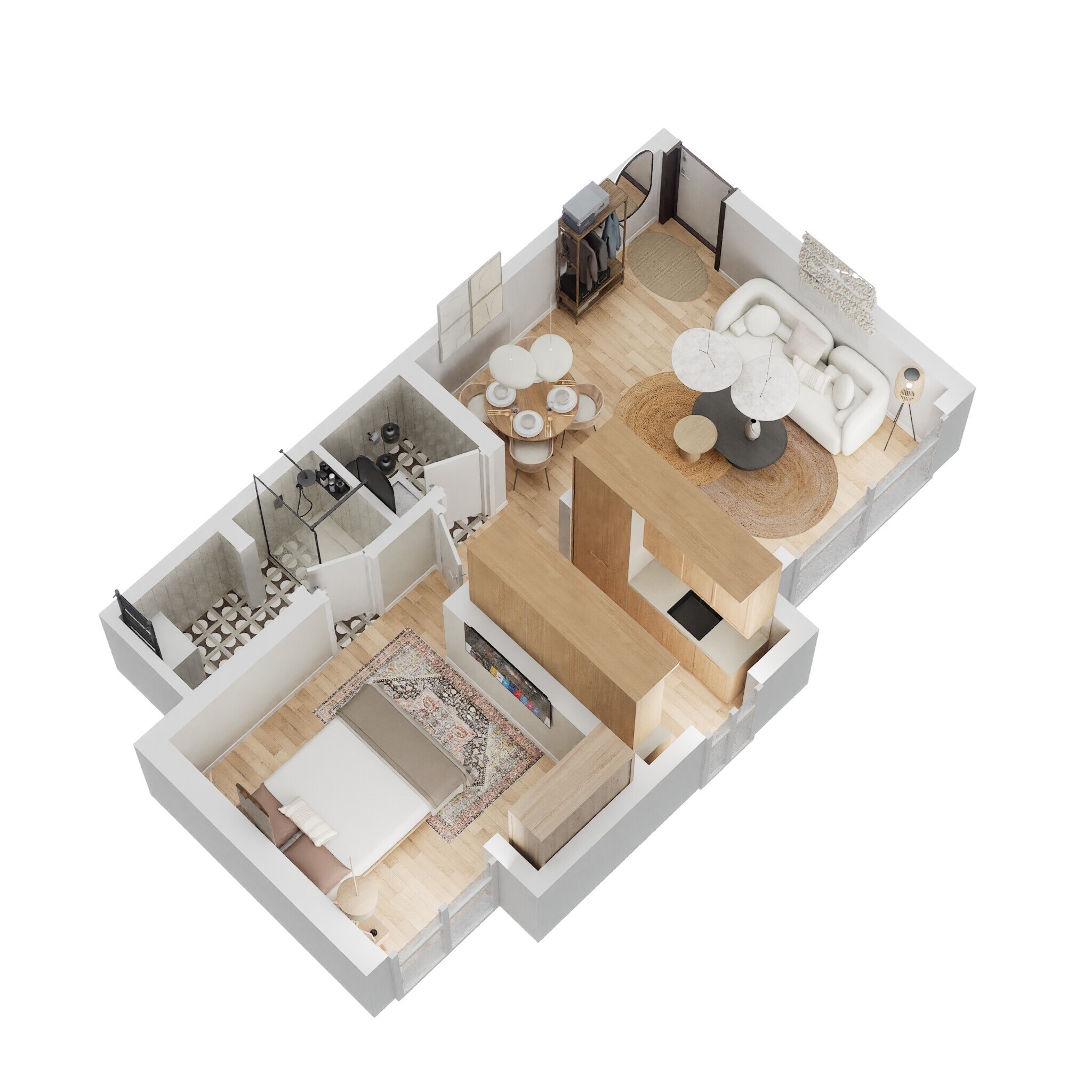 1 BHK 464 Sq. Ft. Apartment