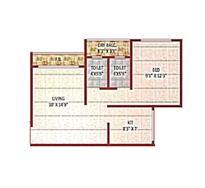 1 BHK 435 Sq. Ft. Apartment in Lotu Aai Darshan