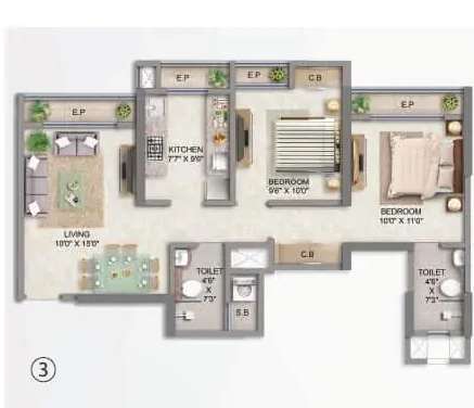 mahavir square apartment 2 bhk 624sqft 20214628154626