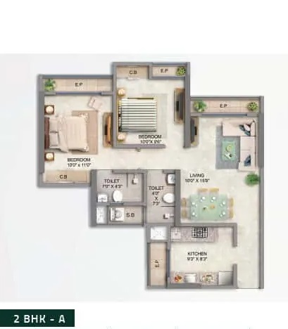 mahavir square apartment 2 bhk 645sqft 20214628154637
