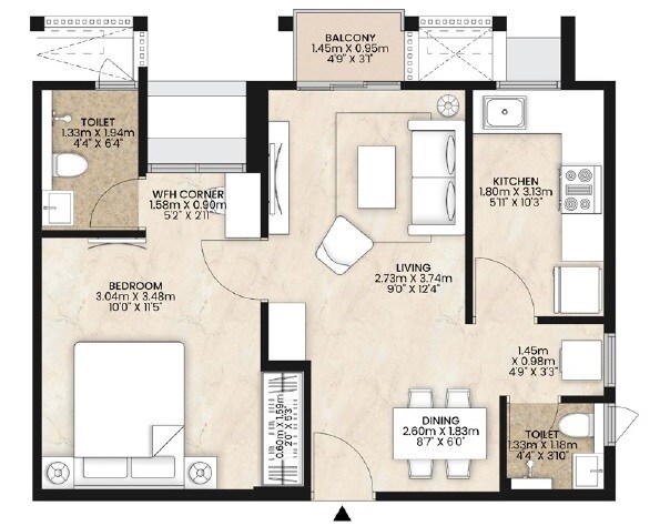 Other, mahindra-lifespaces-happinest-kalyan-2 1 Bedroom 414 Sq.Ft. Apartment In Kalyan West Thane 6494485