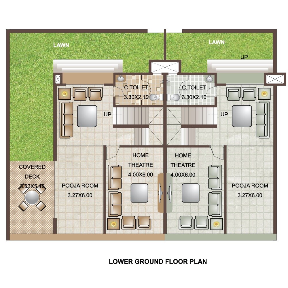 Floor plan of 500 Sq. Ft. Studio in Manas Luxuria, Thane