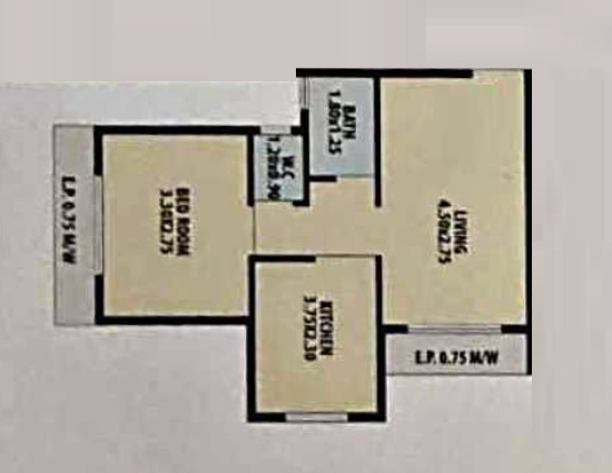 1 BHK 351 Sq. Ft. Apartment in Mango Sky Height