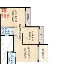 Manohar Vikas Shreeji Paraiso Phase I 1 BHK Layout