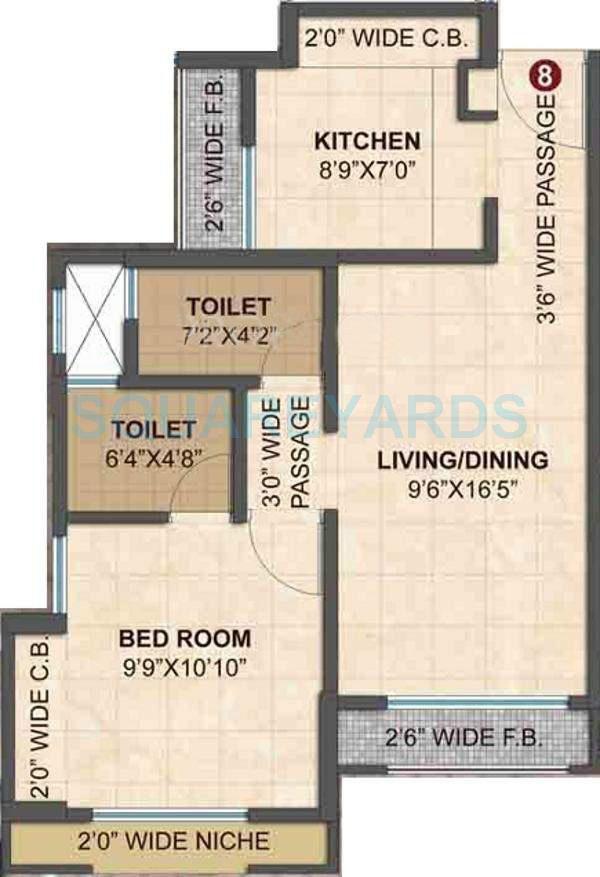 Other, marathon-nextown 1 Bedroom 420 Sq.Ft. Apartment In Dombivli East Thane 7247504