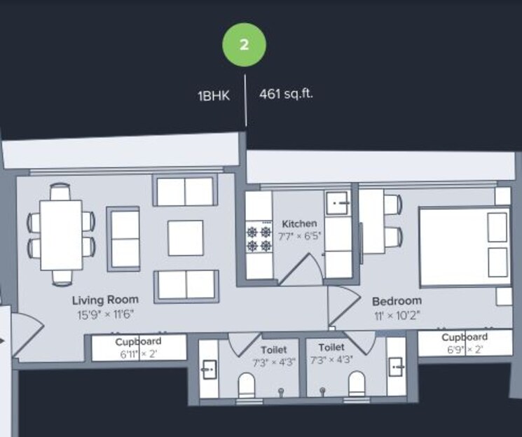 Other, marathon-nexworld-aura 1 Bedroom 461 Sq.Ft. Apartment In Betwade Thane 8981247