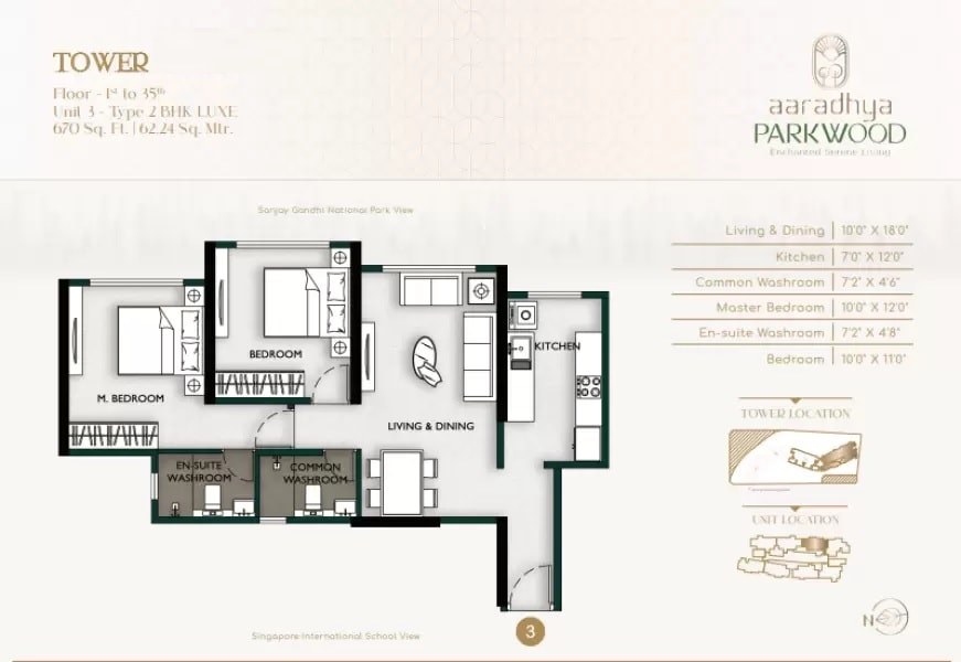 Other, micl-aaradhya-parkwood 2 Bedroom 671 Sq.Ft. Apartment In Mira Road Thane 9413809