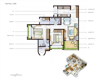  2 BHK Apartment at Mohan Altezza, Kalyan West – for Sale