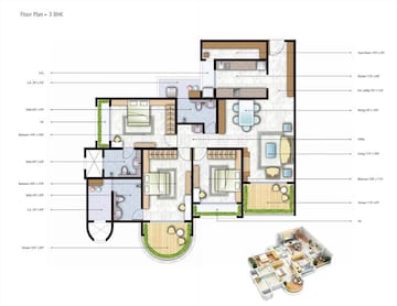  3 BHK Apartment at Mohan Altezza Phase 2, Kalyan West – for Sale