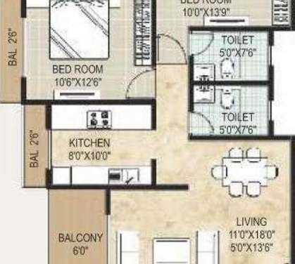 monarch solitaire apartment 2 bhk 566sqft 20201611151651