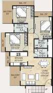 Monarch Solitaire 3 BHK Layout
