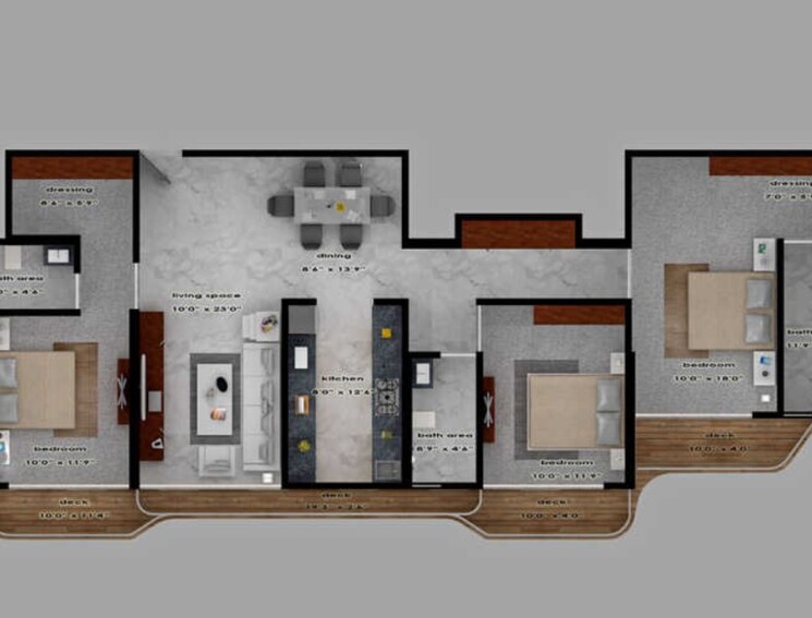 Other, mutha-sai-nirvana 3 Bedroom 1325 Sq.Ft. Apartment In Parnaka Thane 9278711