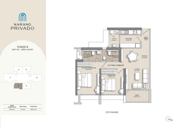  2 BHK Apartment at Narang Privado, Pokhran Road No One – for Sale