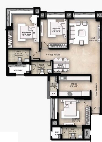 3 BHK Apartment at Neelkanth Palms, Kapur Bawdi – for Sale