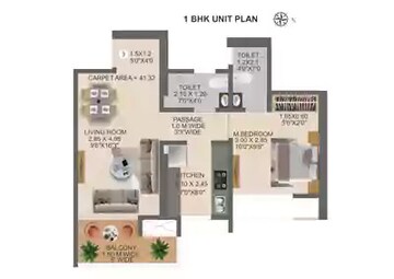  1 BHK Apartment at Nivasa Green City, Dombivli East – for Sale