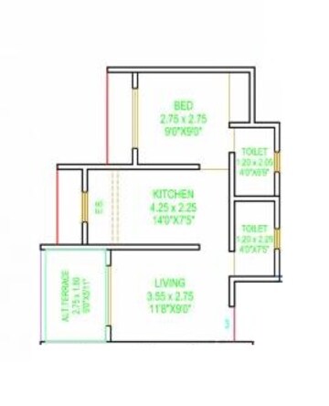  1 BHK Apartment at Om Enclave Kalyan, Kalyan West – for Sale