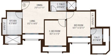  2 BHK Apartment at One Hiranandani Park, Brahmand – for Rent
