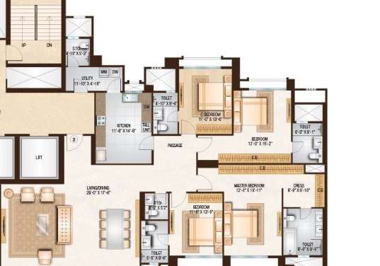 one hiranandani park apartment 4 bhk 2289sqft 20214820114840