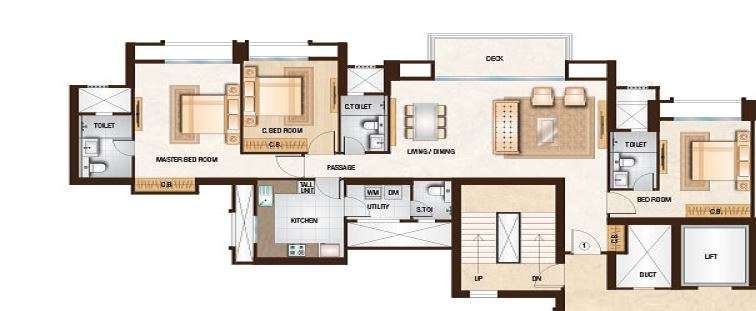 one hiranandani park willowcrest apartment 3 bhk 1433sqft 20214320124342