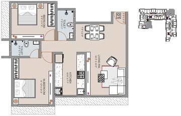  2 BHK Apartment at Ornate Rise, Themghar – for Sale