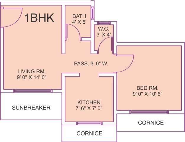 1 BHK 325 Sq. Ft. Apartment in Panvelkar Bhoomi Phase I