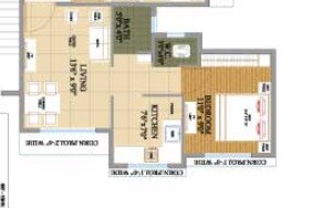 Floor plan of 1 BHK 313 Sq. Ft. Apartment in Panvelkar Estate Stanford Phase 1, Thane