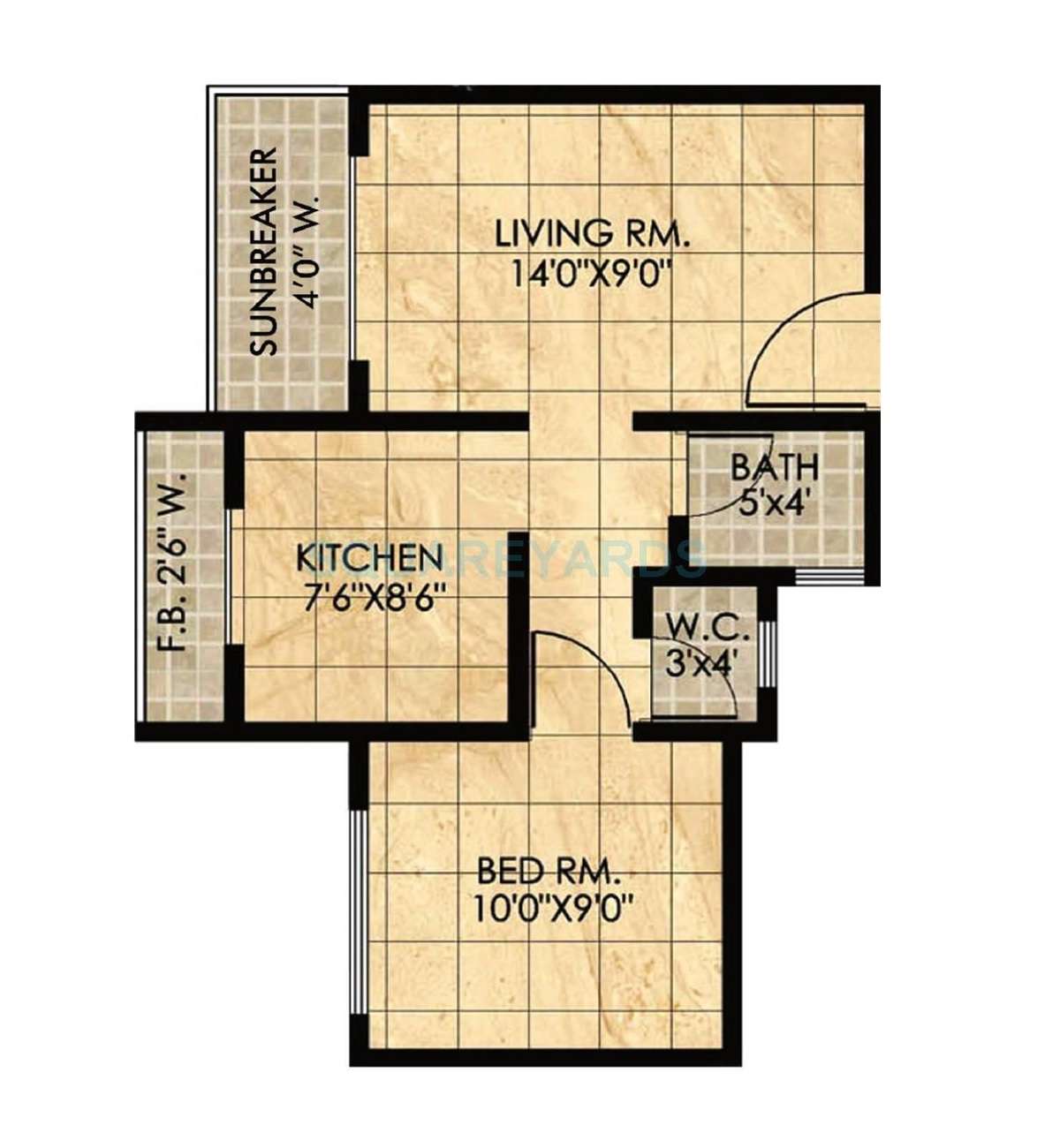 1 BHK 284 Sq. Ft. Apartment in Panvelkar Homes Phase II