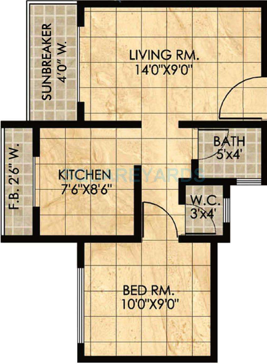 panvelkar realtors homes apartment 2bhk 750sqft1