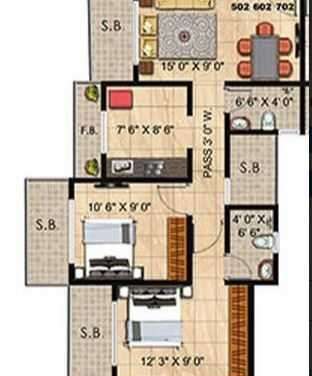panvelkar realtors twin towers apartment 2 bhk 1008sqft 20205225045220