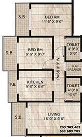 panvelkar realtors twin towers apartment 2 bhk 948sqft 20213502113544