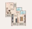 Paradise Noble Sky 1 BHK Layout