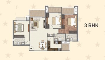  3 BHK Apartment at Paradise Sai World Dreams, Kalyan Shilphata Road – for Sale