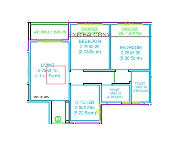  2 BHK Apartment at Patel Meadows, Joveli – for Sale