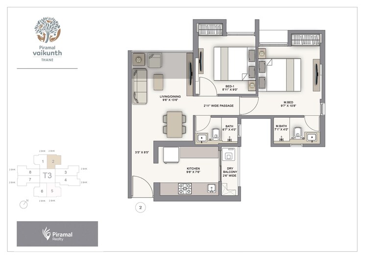 Other, piramal-vaikunth 2 Bedroom 495 Sq.Ft. Apartment In Balkum Pada Thane 8816229