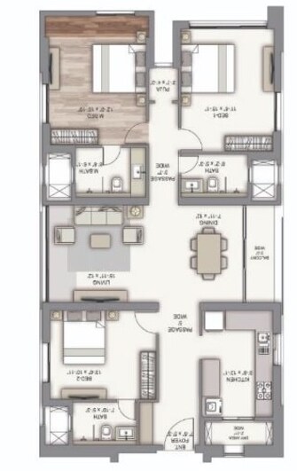 3 BHK Apartment For Resale in Piramal Vaikunth Balkum Pada Thane  7852284