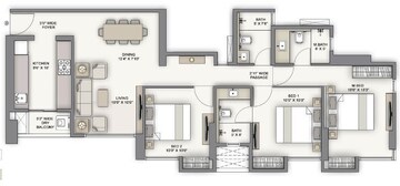  3 BHK Apartment at Piramal Vaikunth, Balkum Pada – for Sale