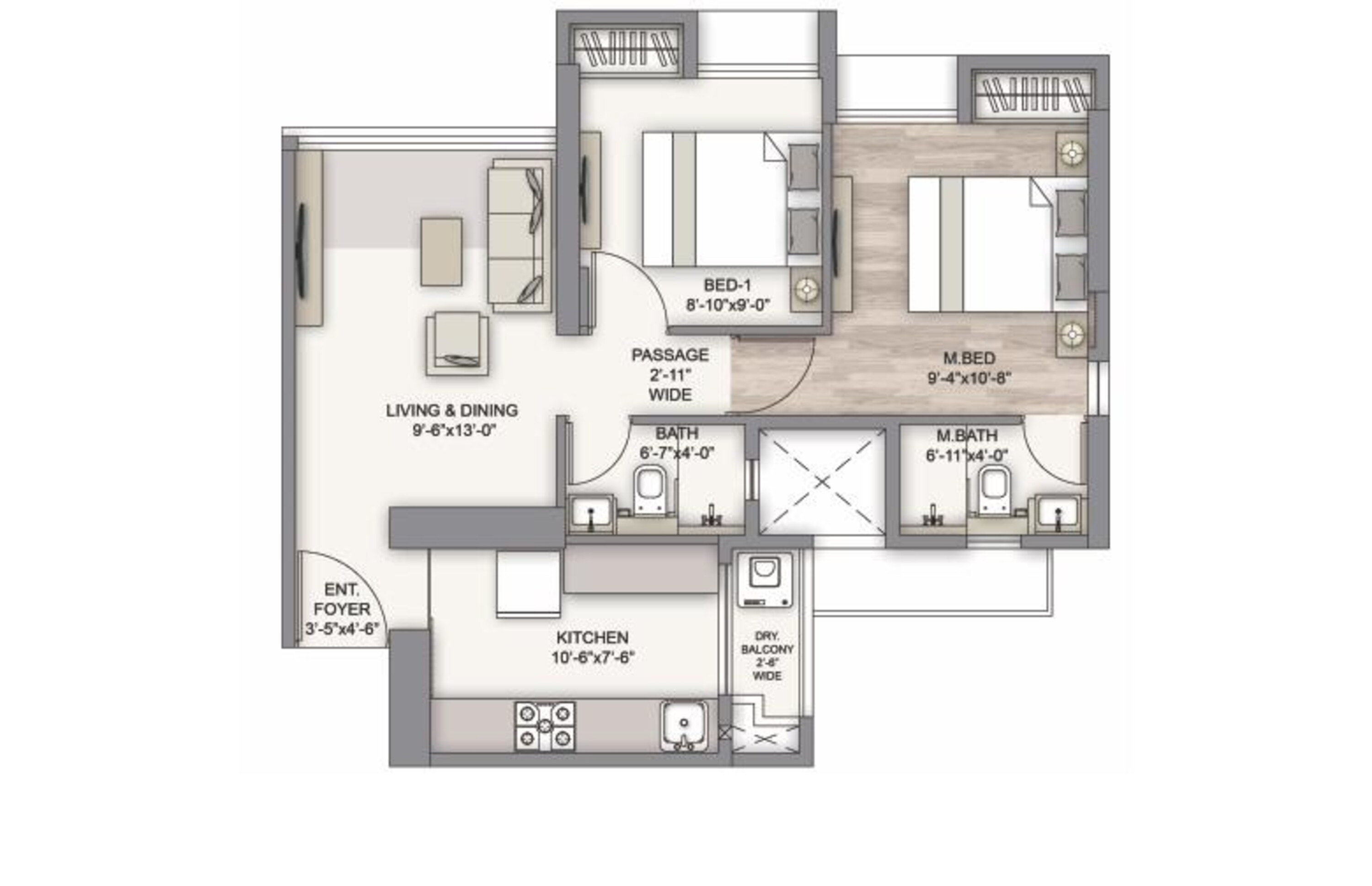 piramal vaikunth phase ii apartment 2 bhk 514sqft 20212503112525