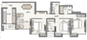  3 BHK Apartment at Piramal Vaikunth Vairat, Ashok Nagar – for Rent